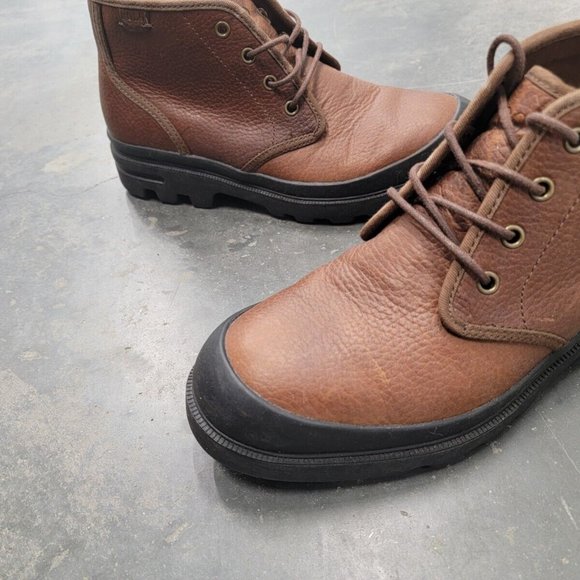 Polo Ralph Lauren Umar 11431 Men\'s Brown Leather Lace up Chukka Boots 8.5D main image 7